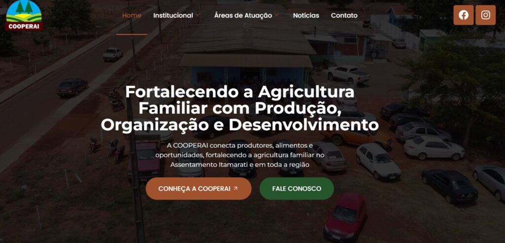 COOPERAI lança novo site institucional e reforça compromisso com a agricultura familiar